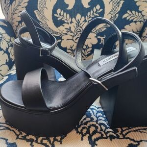 SM Black Platform Sandals NEW without Box